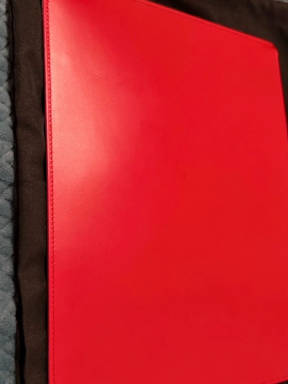 NEW - Givenchy Large Logo Leather Pouch - Red